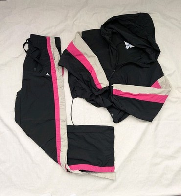 Joylab Windbreaker Tracksuit Set XS Relaxed Fit Jacket High Waist Pants