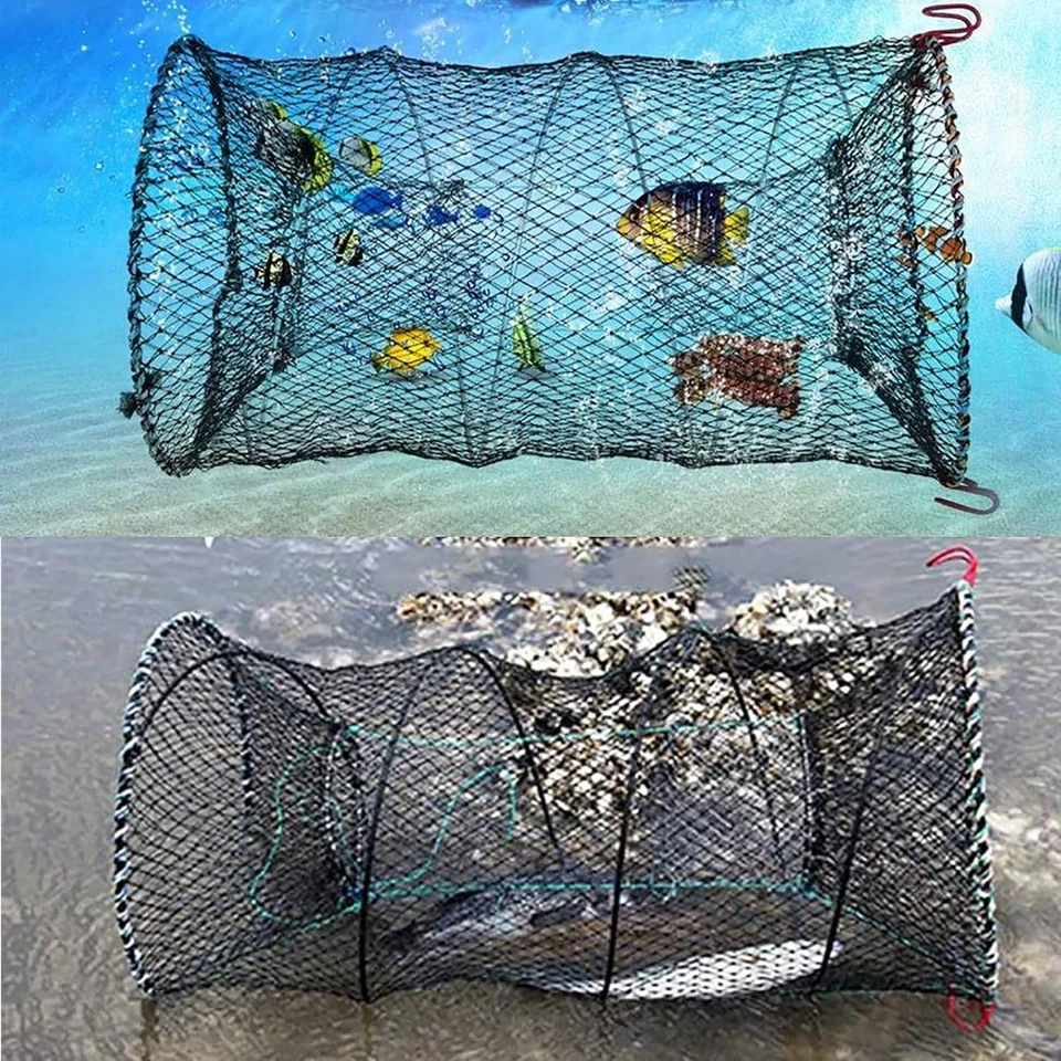 Crab Trap 40x80cm faltbar - Flusskrebs, Krabben, Hummer, Aal, Fisch - Bild 4 von 4