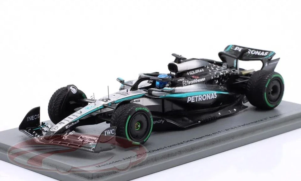 George Russell Mercedes 2025 W16 Australia GP Scale 1/43 Spark - Imagen 3 de 4