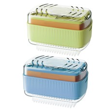 Foaming Soap Box with Silicone Roller, Portab...