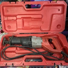 MILWAUKEE Reciprocating Saw 6519 USED 12 Amp SAWZALL Reciprocating Saw & Case
