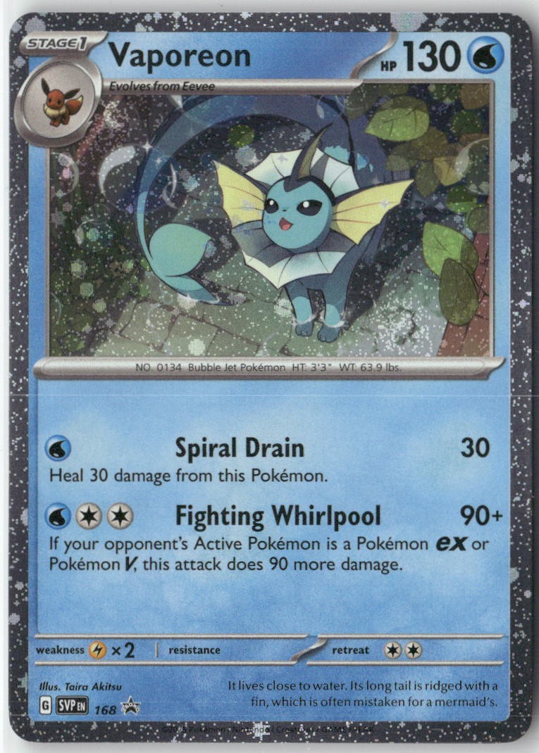 Vaporeon (Cosmos Holo) 168 Promo Scarlet & Violet Promo Pokemon Near Mint