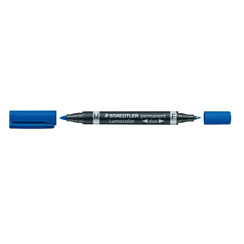 4 x Staedtler Permanentmarker Lumocolor duo, 0,6 mm+1,5 mm sortiert 348 WP4 - Bild 4 von 4