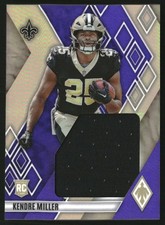 2023 Panini Phoenix Rookie Jumbo Memorabilia Purple #22 Kendre Miller Jersey /75