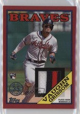 2023 Series 2 1988 Topps Baseball Relics Red 12/25 Vaughn Grissom #88R-VGR 08vx
