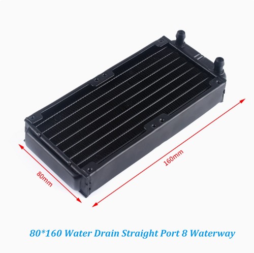 Water Cooler Radiator Heatsink PC CPU Computer Water Cooling Row System 80-360mm - Picture 27 of 37