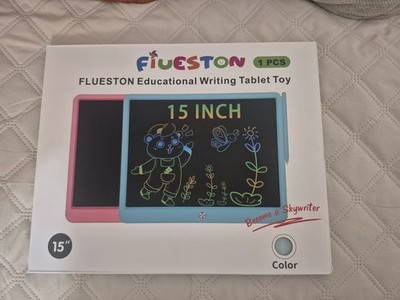 FLUESTON Toys LCD Writing Tablet Toddler, 15 Inch Pink Or Blue