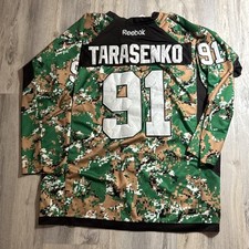 RARE Vladimir Tarasenko #91 St. Louis Blues NHL Hockey Camo Jersey Size 56 / 3XL