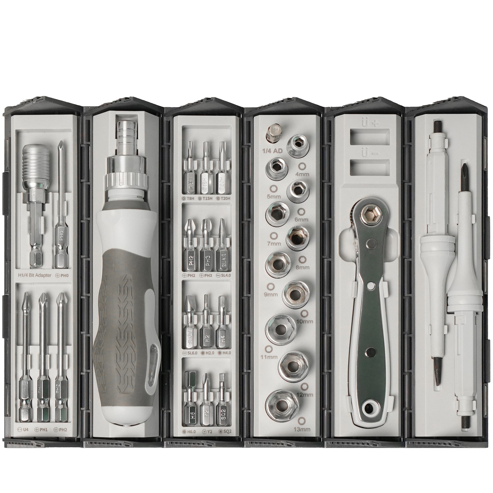 33in1 Precision Ratchet Screwdriver Bit Set Socket Wrench Repair Tool Kit Gift