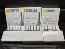 OEM Sirona Dental Cerec 3 Compact 14 10mm 1.6 Cylinder 2 14mm Step Bur Lot