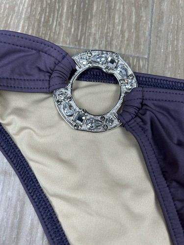 Pantalones de natación Victoria's Secret cristal estrás adornados púrpura - talla mediana - Imagen 2 de 9