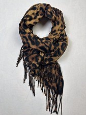 SCIARPA CON CASHMERE 20% cashmere stampa leopardata fantasia leopardo #2025172