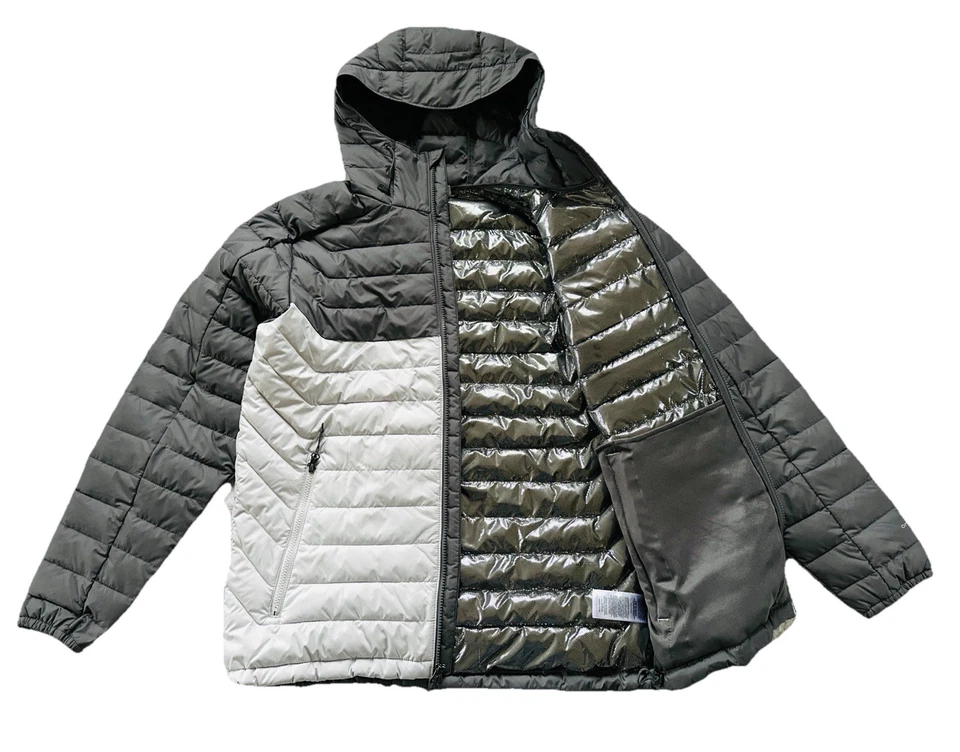 Columbia Men's White Out FS Hooded Omni-Heat Jacket - Image 3 of 4