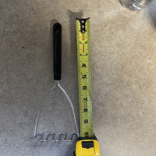 Vintage Ekco Potato Masher with Black Handle 10 Long - Picture 7 of 7