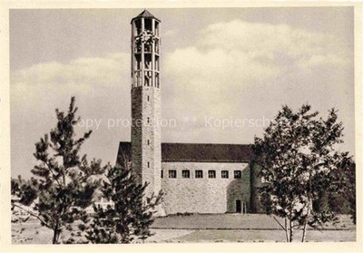 WOLFSBURG Niedersachsen Evangelische-Kirche Kirchturm Glockenturm Naturstein Bae