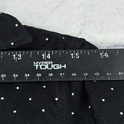 Frank & Eileen FRANK Shirt Size XS Black Corduroy Polka Dot Button-Up Cotton - Picture 7 of 21