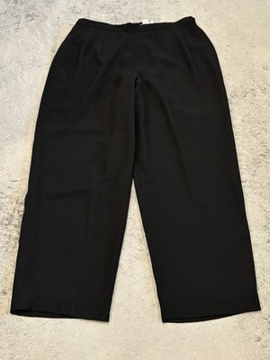 Adrianna Papell Pants Womens 18W Black Loose Fit Evening Essentials Formal