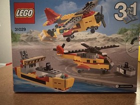 LEGO Creator 31029 New 132 pcs Cargo Heli 3 in 1 Helicopter Airplane Boat Sealed