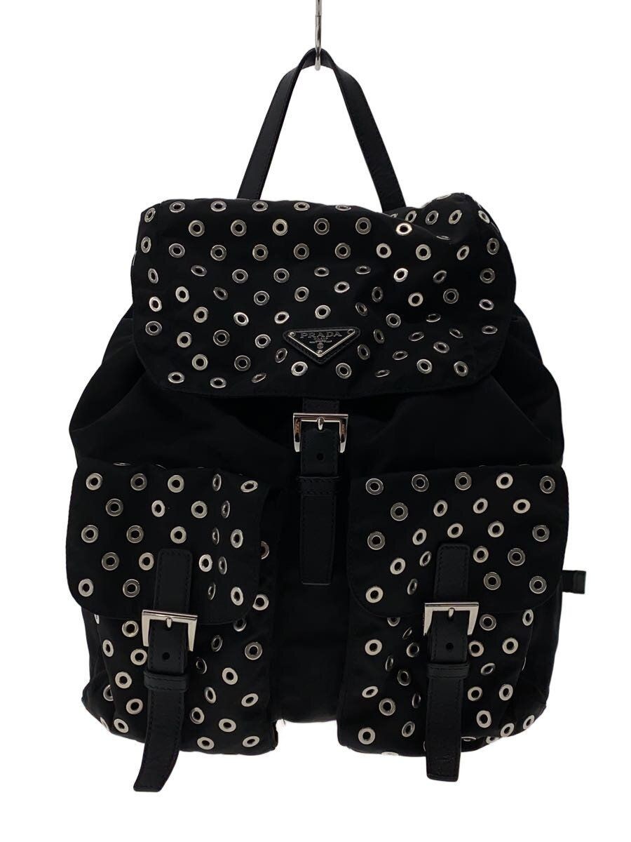 PRADA Backpack Punching Triangular Logo Plate Nyl… - image 1
