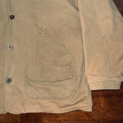 Woolrich VTG 90s Aztec Lined Fatigue Canvas Barn Jacket Chore Coat Size 2XL - Picture 3 of 9