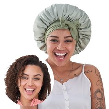 Silk Bonnet For Sleeping Women, Satin Hair Bonnet For Sleeping For Wavy Curly Na