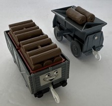 Track Master Thomas at the Timber Yard Log Cargo Truck Plarail Motor Rail Tomy