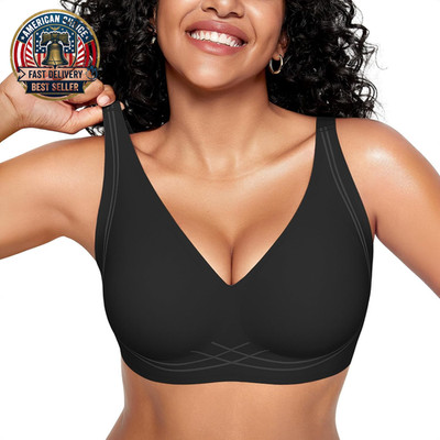 Wireless Triangle Bralettes for Women Plunge Unlined Bras No Underwire Comfortab