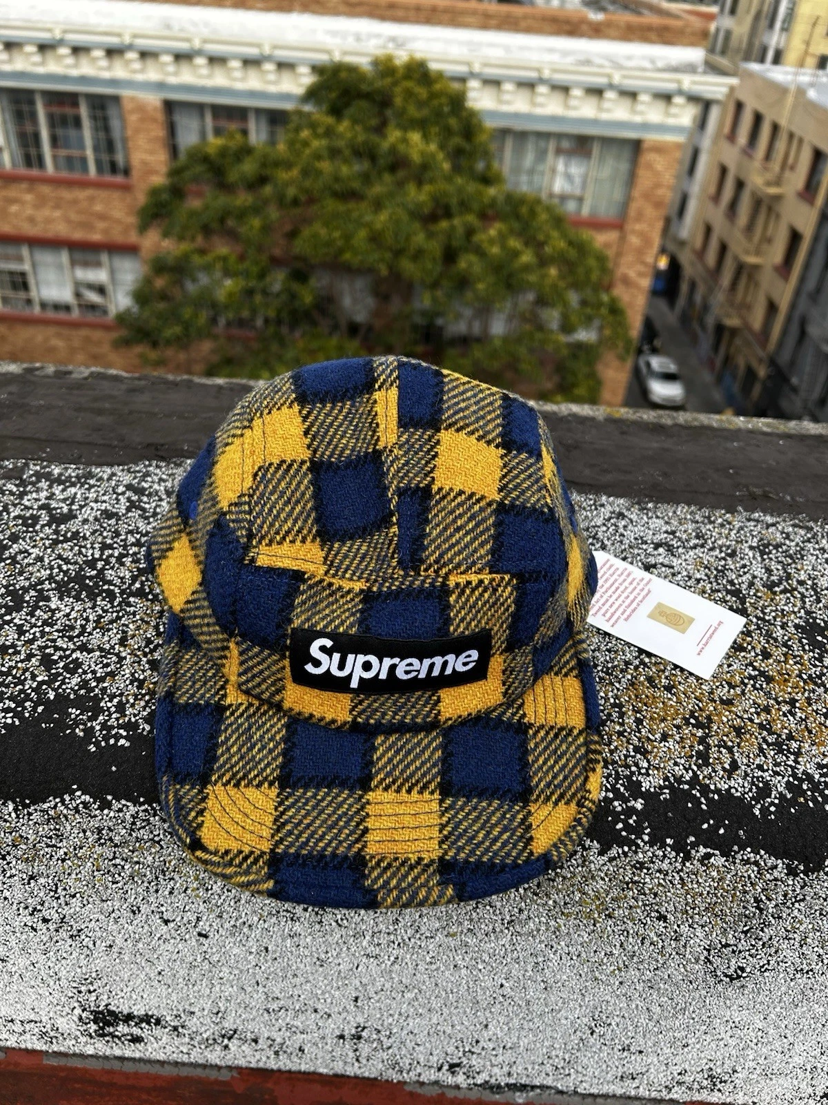 Casquette de camp Supreme x Harris Tweed 