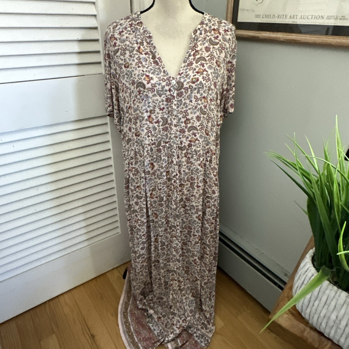 j jill flowy dress J. Jill Linen a-line maxi dress at Hamilton Place in Chattanooga, TN