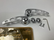 Hot Rod Rat Rod Ford Chevy Door Window Cranks Billet Aluminum Autoloc Autdnwc002
