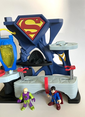 Fisher Price Imaginext DC Super Friends Superman Lair Fortress W/Superman & Lex - Picture 5 of 6