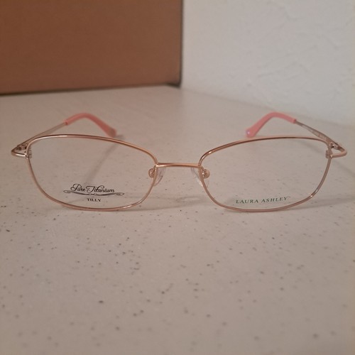 Gafas Laura Ashley Tilly Pure Titanio Rosa Ovalado Diseñador *SOLO MARCOS i-67 - Imagen 1 de 9
