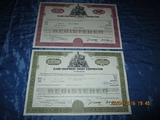 185 : Wertpapier / Aktie  USA , Clark Equipment Credit Corp., 50.000 + 10.000 $