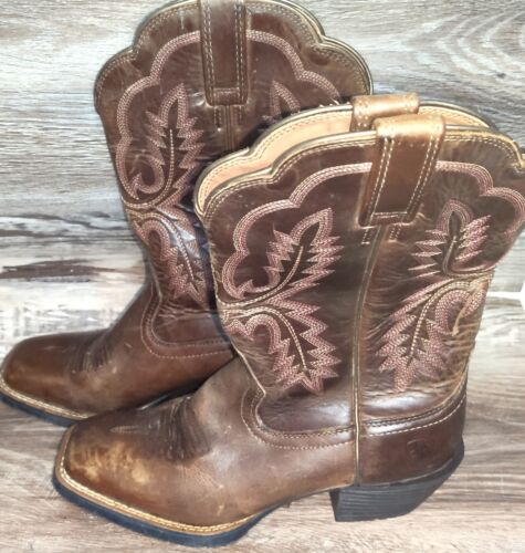 Ariat Heritage Western Boots Country Cowgirl Brown Womens Size 3 UK - Picture 2 of 24