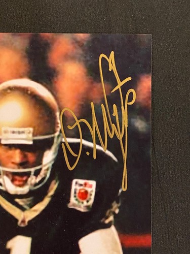 Derrick Mayes Notre Dame Fighting Irish Packers Signed Auto 8x10 Photo JSA - Picture 2 of 5