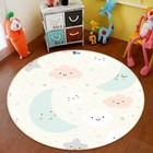3D Cartoon Cute Moon Stars NA7838 Game Rug Mat Elegant Photo Carpet Mat Fay