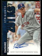 2015 Topps #CH-DM Daisuke Matsuzaka Career High Autographs (Series One)