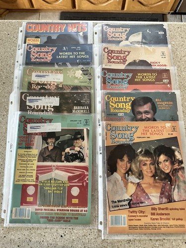 Country Song Roundup Magazine 1982, 1983 & 1985 - Lot Of 10 In Sleeves - Picture 2 of 15