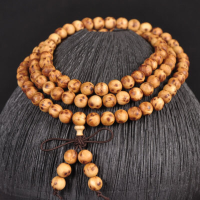 China Cedar Wood 8MM 108PCS Round Buddha Beads Fashion