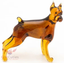 Art Blown Glass Figurine of the Miniature Pinscher
