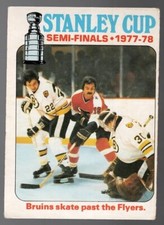1978 Stanley Cup Finals O-Pee-Chee Hockey Bruins Prevail Over Flyers #263