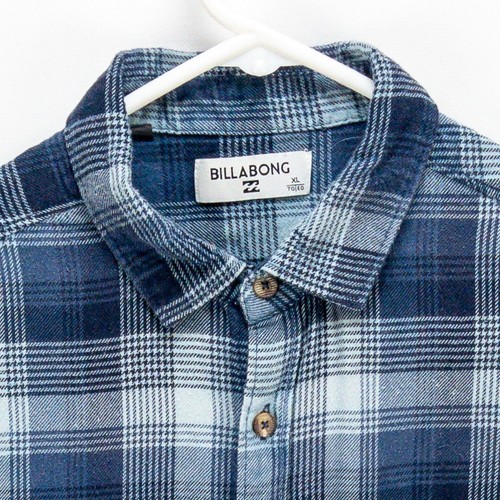 Billabong Freemont Flanell Herren XL Langarm Knopfleiste kariert blau leicht - Bild 2 von 14
