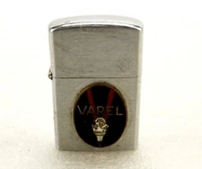Varel Gas & Drill Bits Lighter, Vintage Flip-Top Case, Tradeship, Made in Japan
