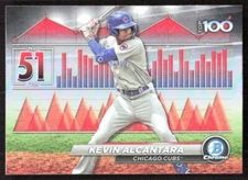 2024 838D Bowman CHROME Top 100 REFRACTOR KEVIN ALCANTARA Chicago Cubs #BTP-51