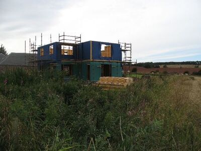 Photo 6x4 Polwarth Rhodes New house under construction. c2007