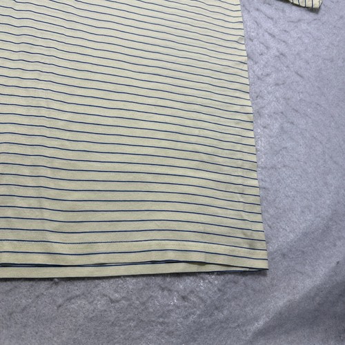 Vintage Augusta National Golf Masters Polo Shirt Yellow Blue Striped Mens XL - Picture 9 of 12