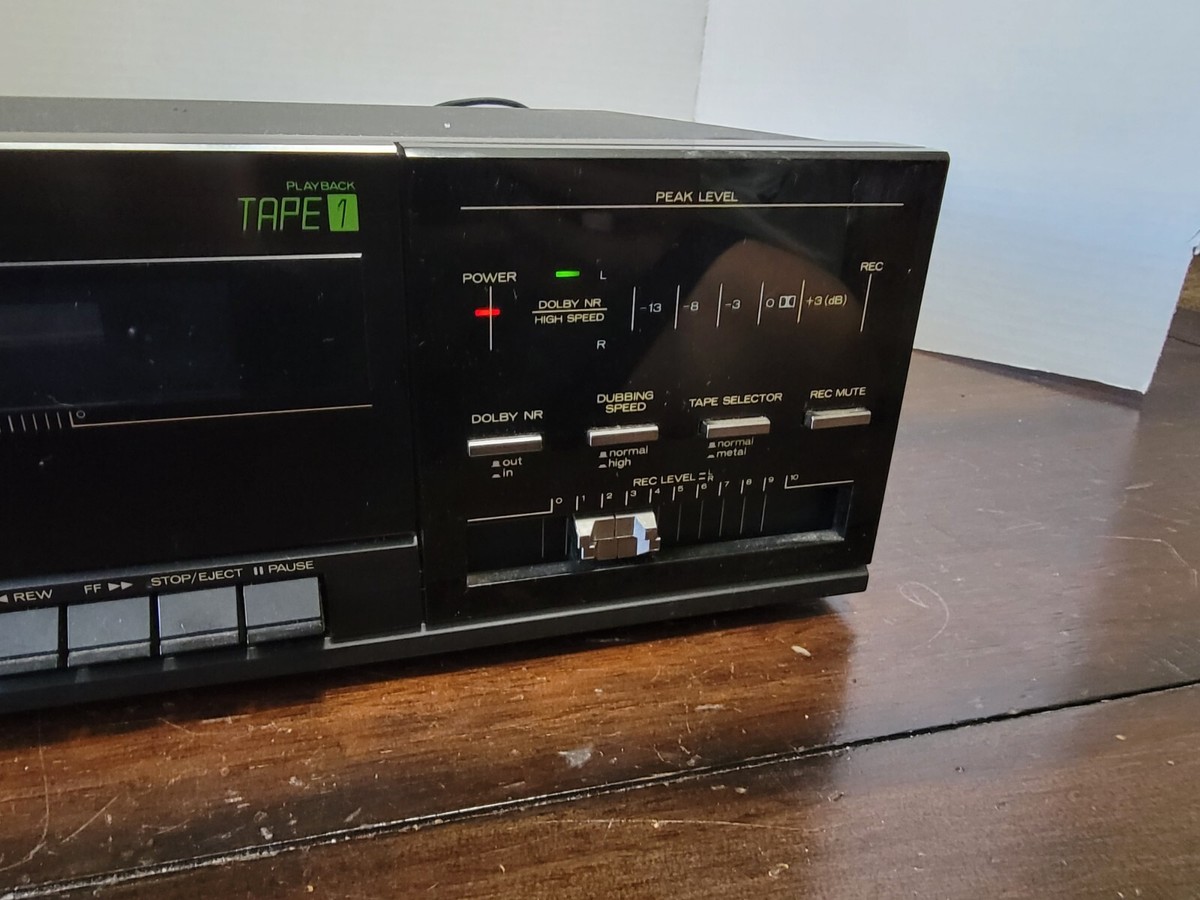 Vintage Mitsubishi Stereo Double Cassette Deck DT-77 READ | eBay