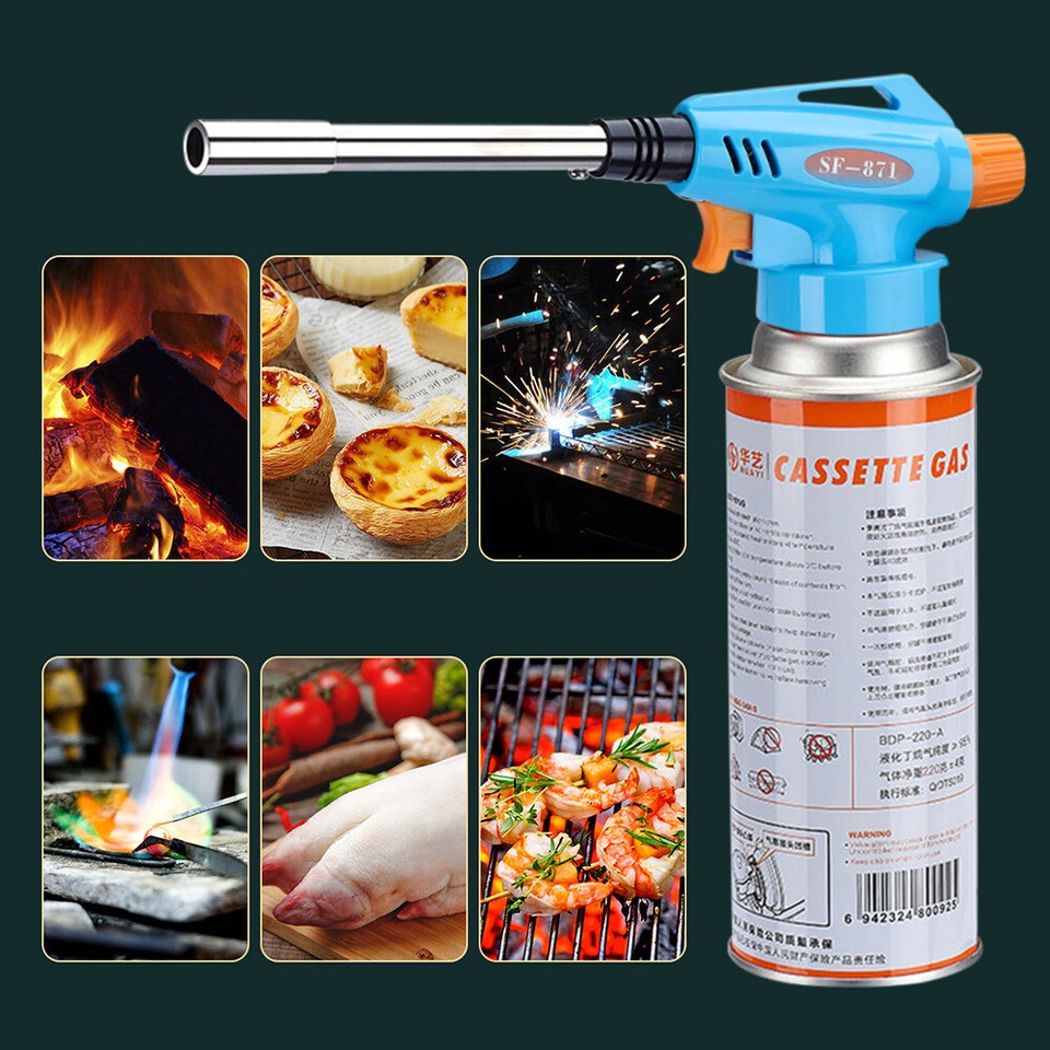 Electronic Ignition BBQ Cooking Flamethrower 1300 Degree Butane Spray