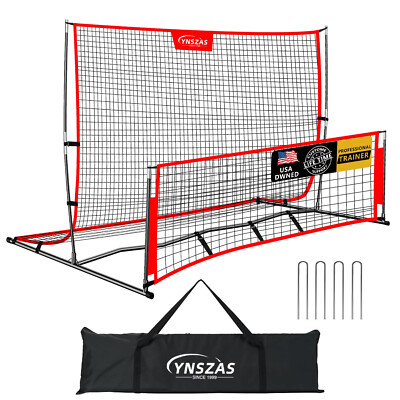 ???????????? Professional Soccer Rebounder, 2-in-1 Bounce Back Rebound Net, Heavy Duty
