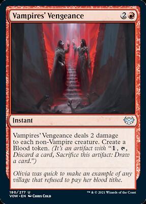 vampire card draw mtg Magic The Gathering Commander 2017 Vampiric Bloodlust Deck 100-Card WOTC 2/1 Illustrated by Anna Fehr. Would X include the card